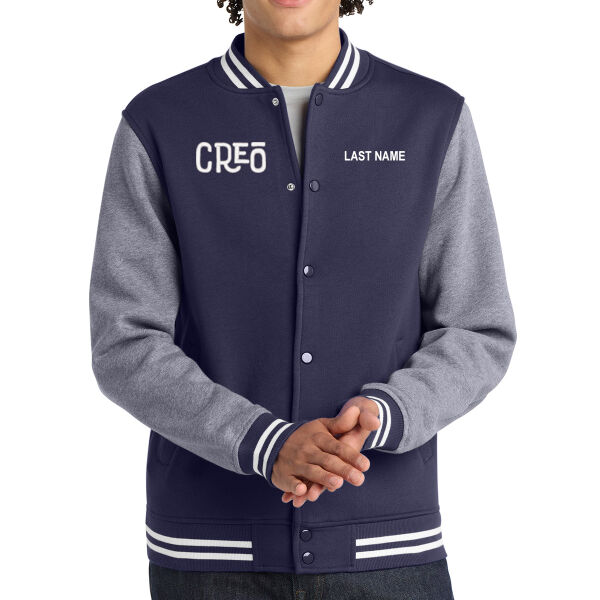 Sport Tek Fleece Letterman Jacket - Embroidered Logo **Personalization Included ** Thumbnail
