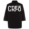 Ten Pearl Button Black Chef Coat Thumbnail